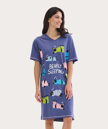 Bearly Sleeping Women’s Sleepshirt